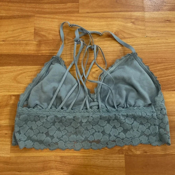 Aerie Blue Lace Bralette - Picture 3 of 4